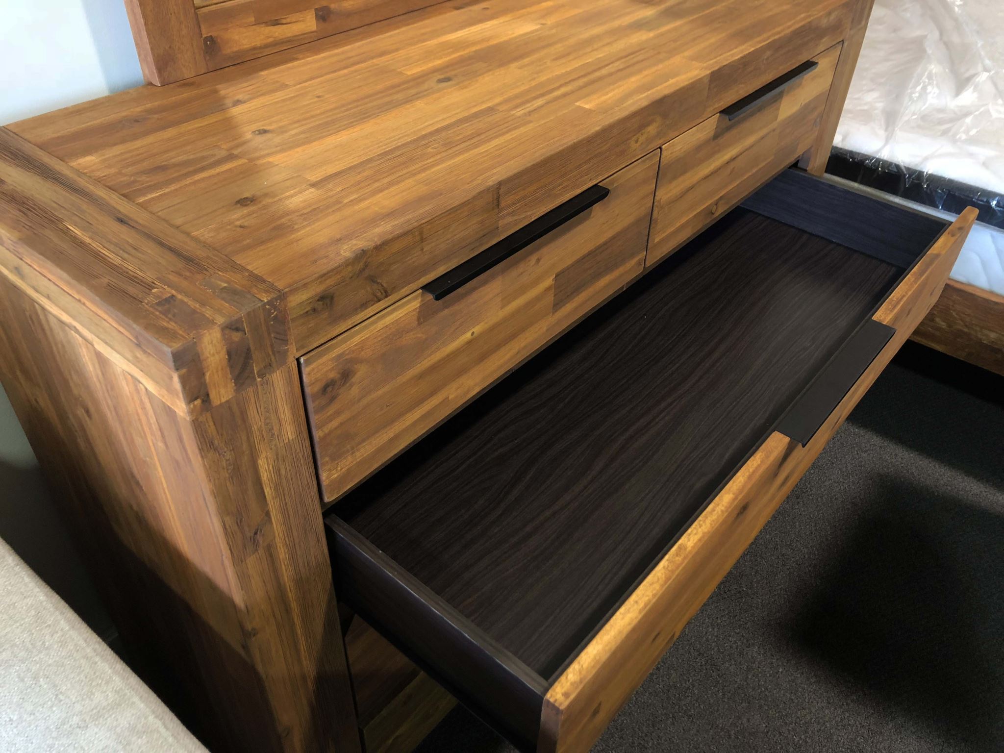 Aston Acacia Wood Lowboy – Victor's Choice Furniture