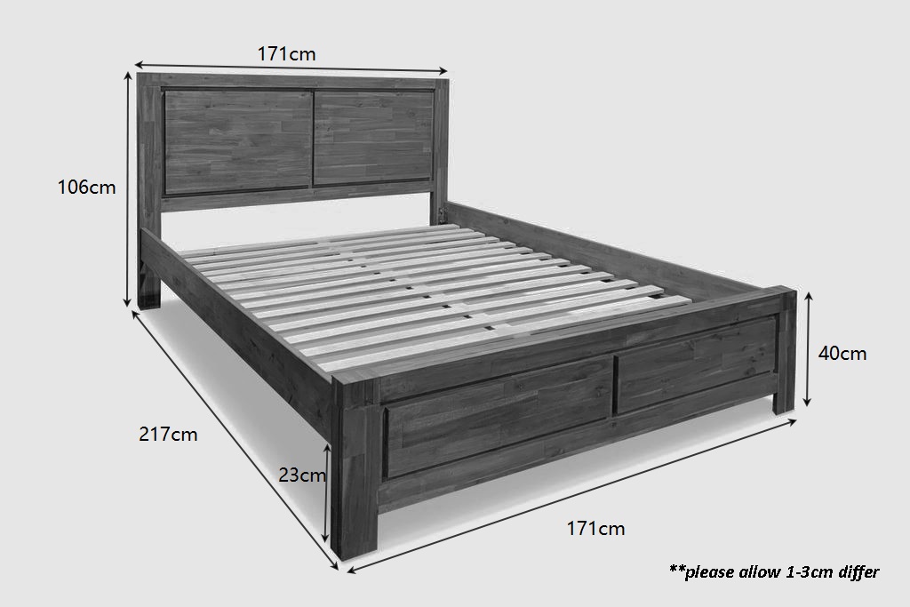 Aston Acacia Wood King Bed – Victor's Choice Furniture