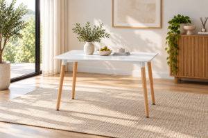 Jaxon White Dining Table 1200mm