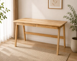Brooklyn Desk Solid Rubber Wood