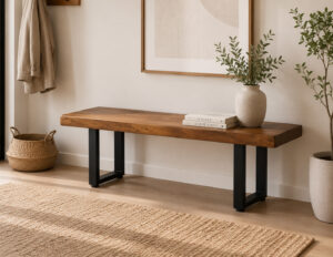Cook Bench Seat Solid Pine Wood 1400mm