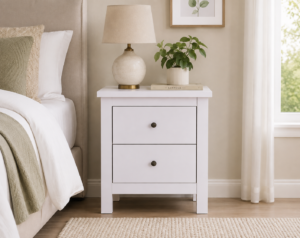 Lisa White Bedside Table