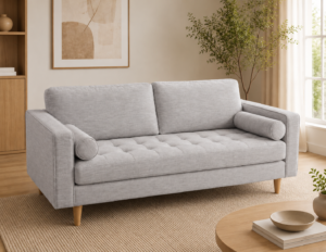 Tommy Grey Fabric Sofa 3 Seater