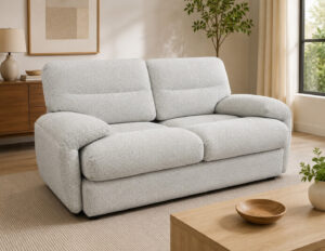 Amalfi Grey Fabric Sofa 2 Seater