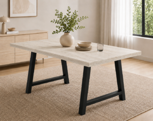 Russell Dining Table 160×90cm Travertine Color