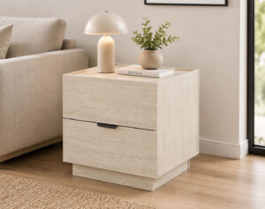 Basso Travertine End Table