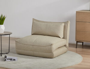 Tampa Single Folding Sofa Bed – Light Brown